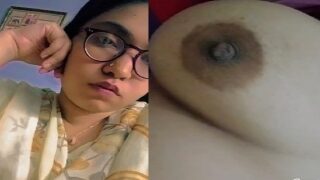 Naked big boobs displaying indian girl glasses